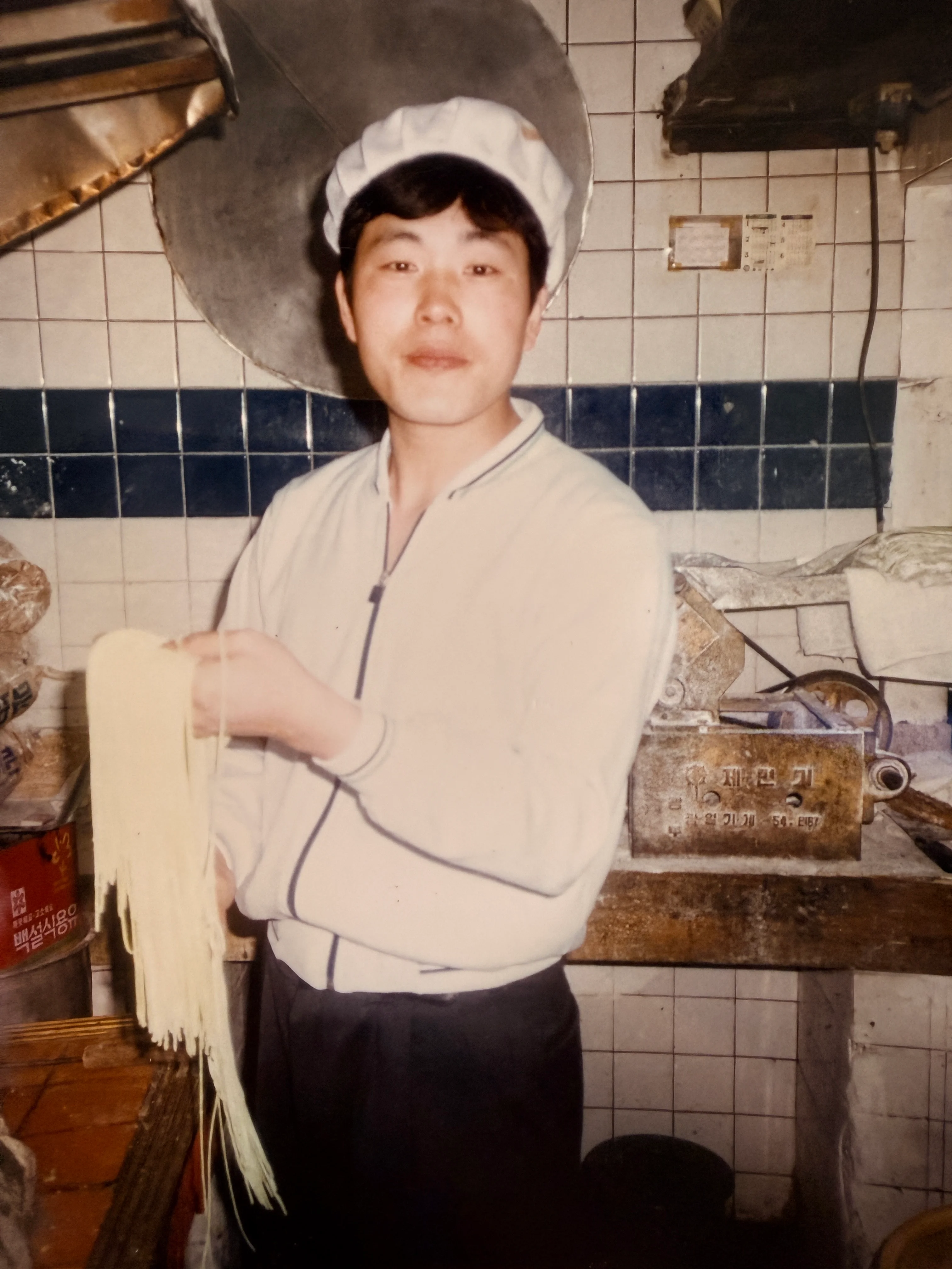 1990년 이중본 주방에 선 젊은 날의 전무